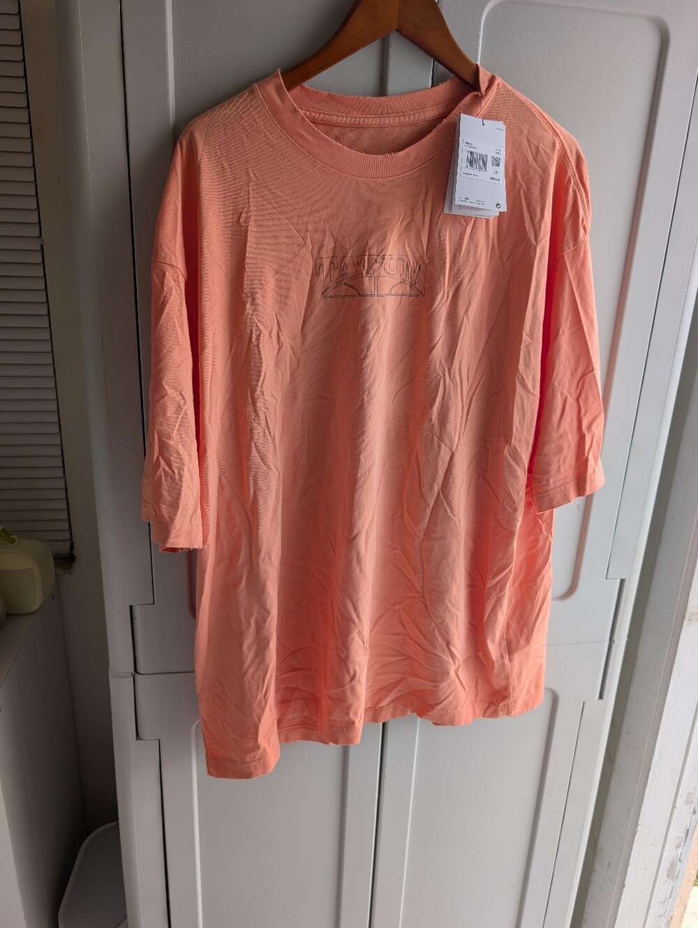 Jordan Jason Tatum Short Sleeve Peach Graphic Sports Tee T-shirt